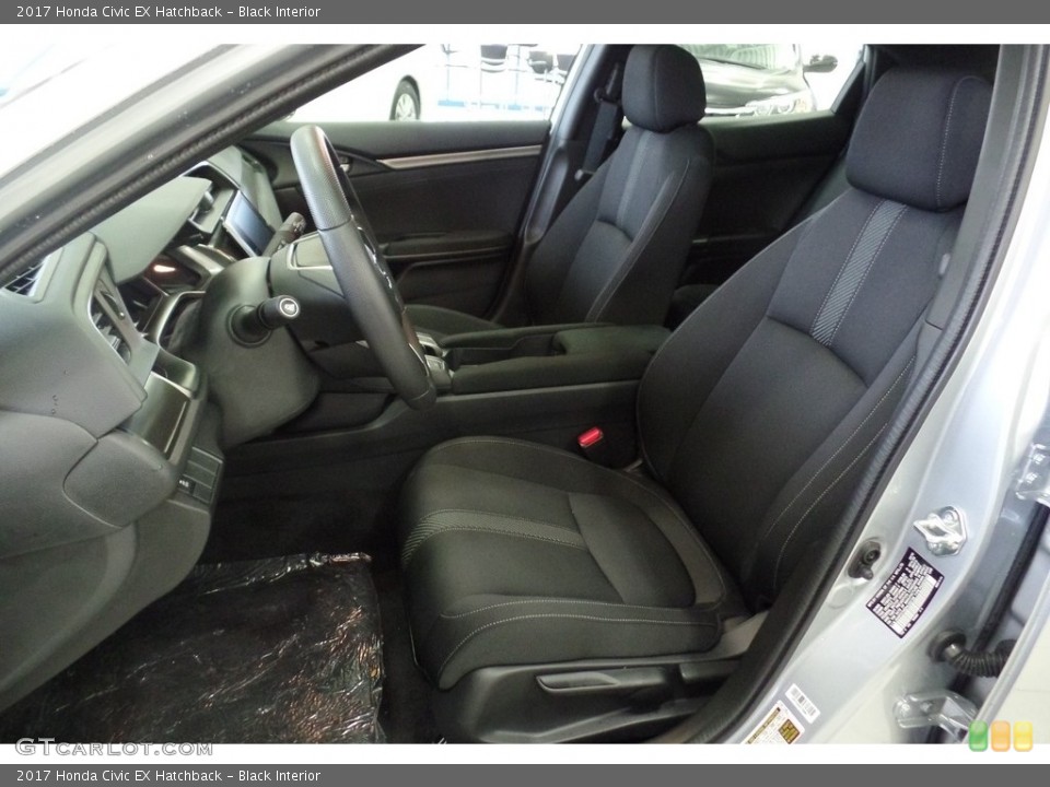 Black Interior Front Seat for the 2017 Honda Civic EX Hatchback #119351847