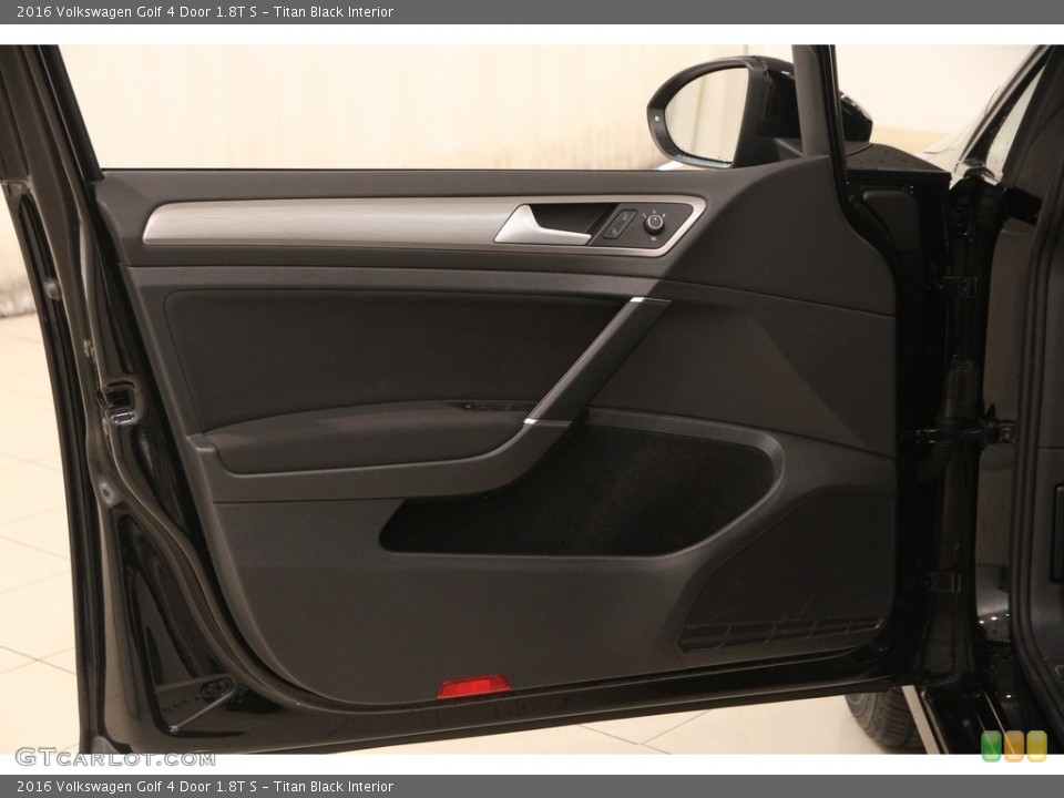 Titan Black Interior Door Panel for the 2016 Volkswagen Golf 4 Door 1.8T S #119355379
