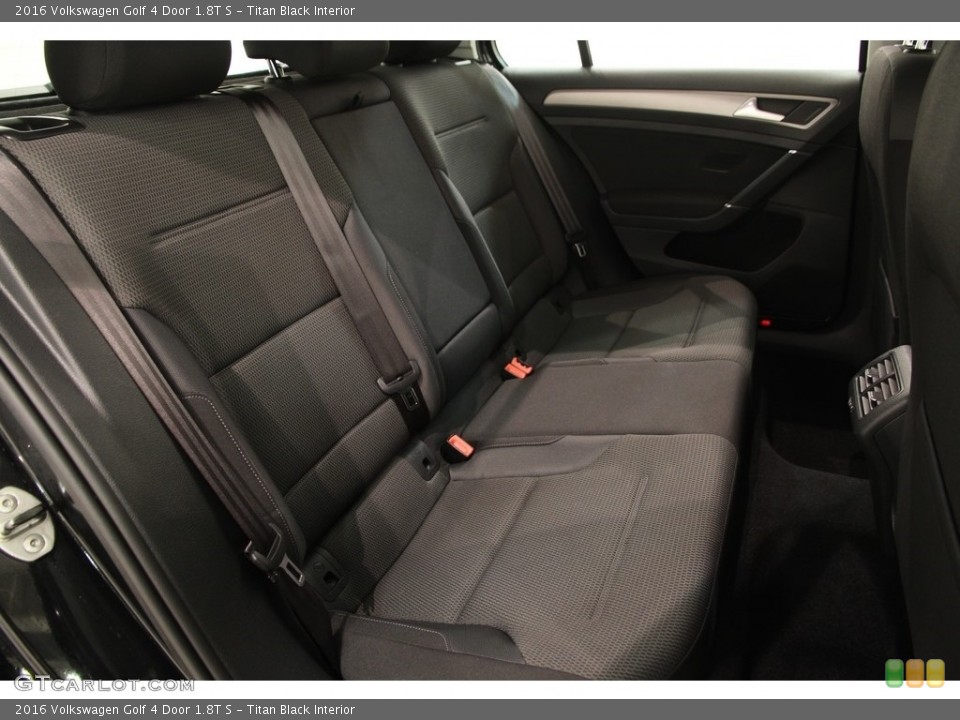Titan Black Interior Rear Seat for the 2016 Volkswagen Golf 4 Door 1.8T S #119355550