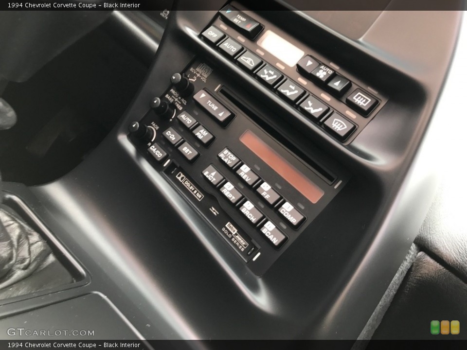 Black Interior Controls for the 1994 Chevrolet Corvette Coupe #119356663