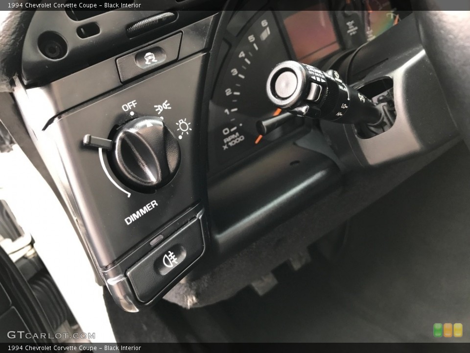 Black Interior Controls for the 1994 Chevrolet Corvette Coupe #119356714