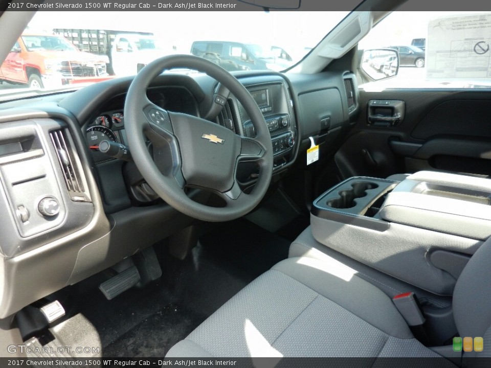 Dark Ash/Jet Black Interior Photo for the 2017 Chevrolet Silverado 1500 WT Regular Cab #119358352