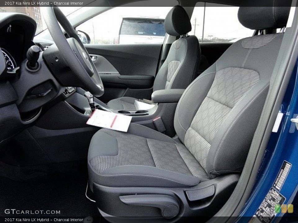 Charcoal Interior Front Seat for the 2017 Kia Niro LX Hybrid #119359297