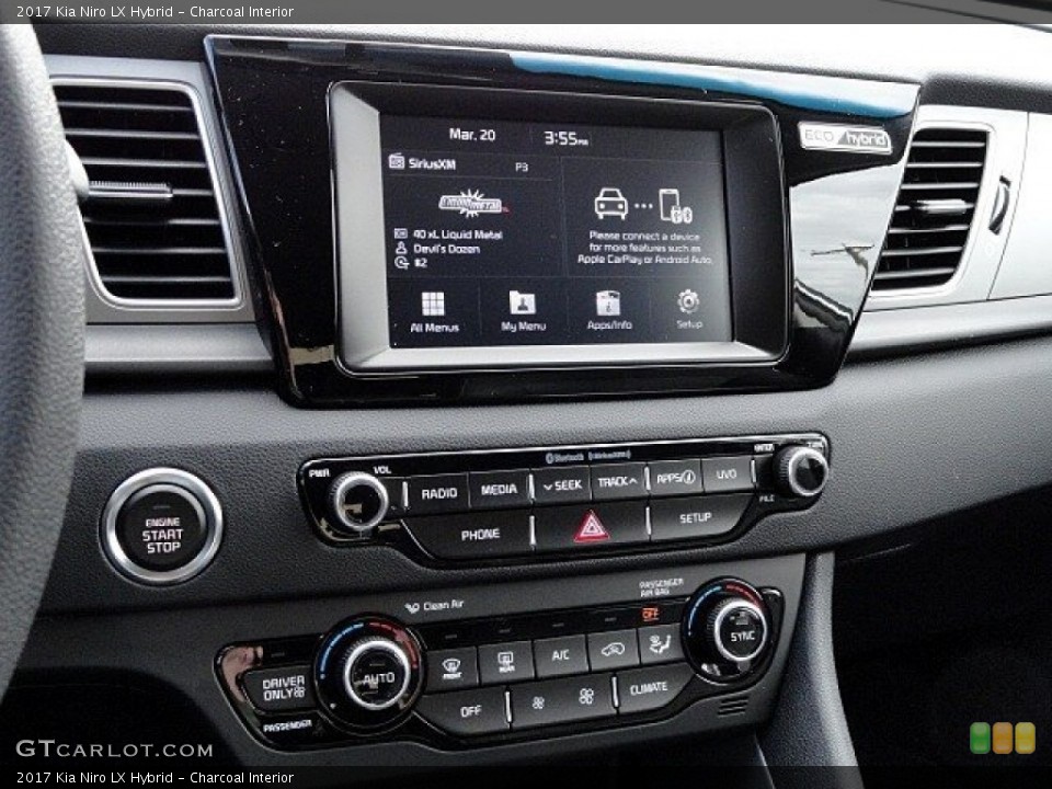 Charcoal Interior Controls for the 2017 Kia Niro LX Hybrid #119359366