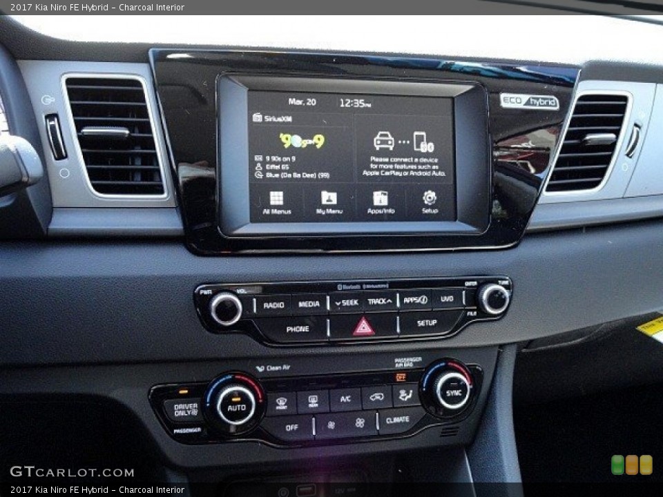 Charcoal Interior Controls for the 2017 Kia Niro FE Hybrid #119359960