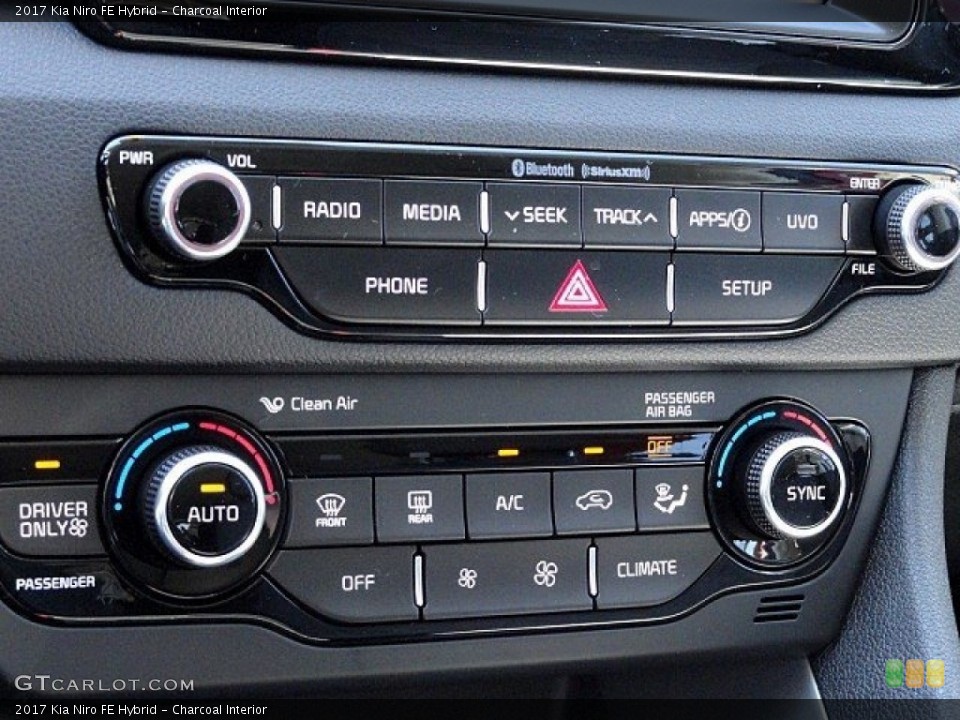 Charcoal Interior Controls for the 2017 Kia Niro FE Hybrid #119359984