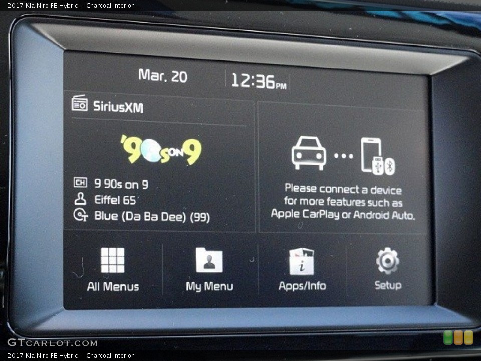 Charcoal Interior Controls for the 2017 Kia Niro FE Hybrid #119360008