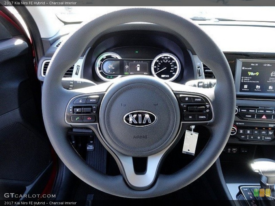 Charcoal Interior Steering Wheel for the 2017 Kia Niro FE Hybrid #119360053