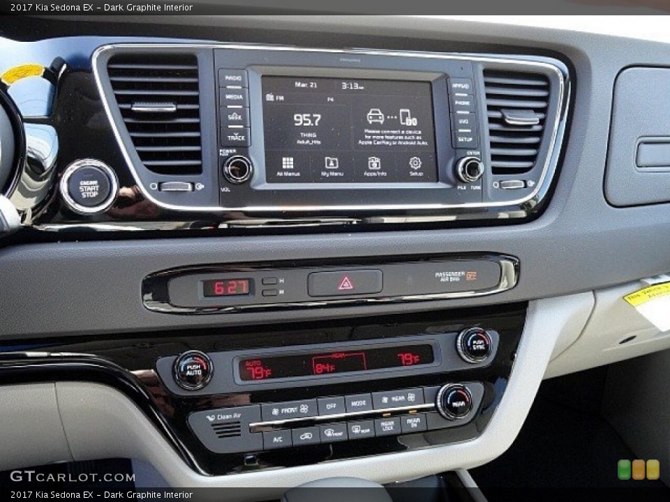 Dark Graphite Interior Controls for the 2017 Kia Sedona EX #119363863