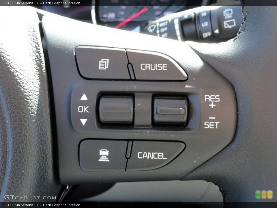 Dark Graphite Interior Controls for the 2017 Kia Sedona EX #119364022