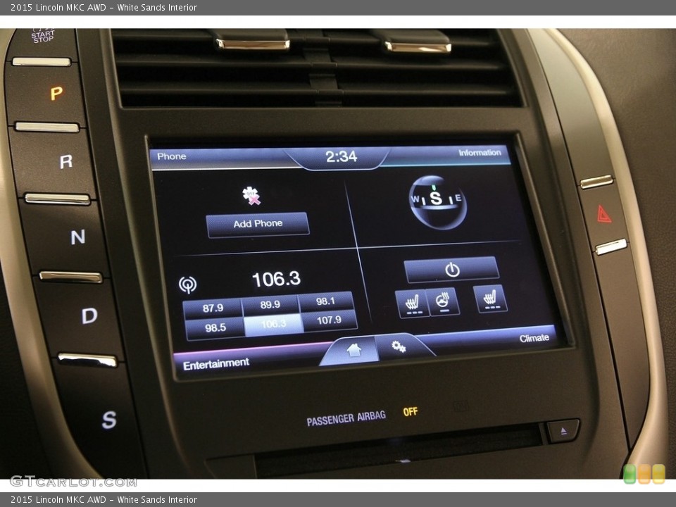 White Sands Interior Controls for the 2015 Lincoln MKC AWD #119366803