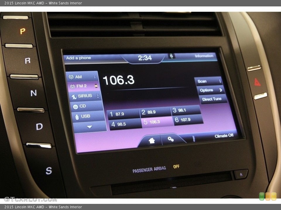 White Sands Interior Audio System for the 2015 Lincoln MKC AWD #119366866
