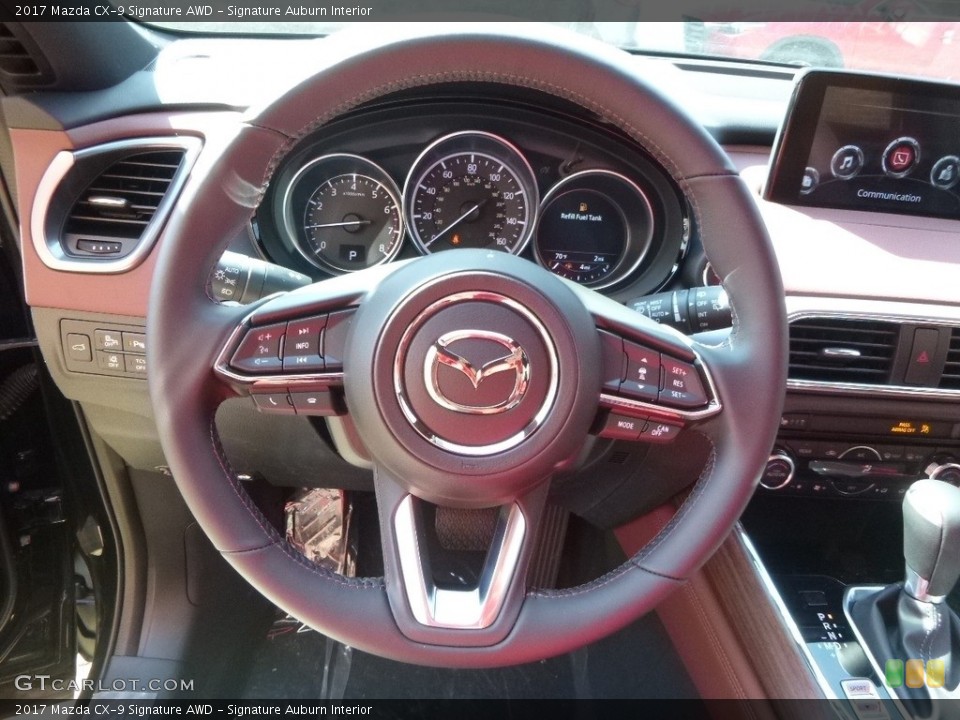 Signature Auburn Interior Steering Wheel for the 2017 Mazda CX-9 Signature AWD #119368726