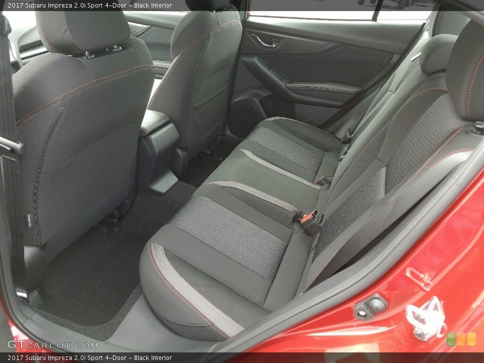 Black Interior Rear Seat for the 2017 Subaru Impreza 2.0i Sport 4-Door #119369554