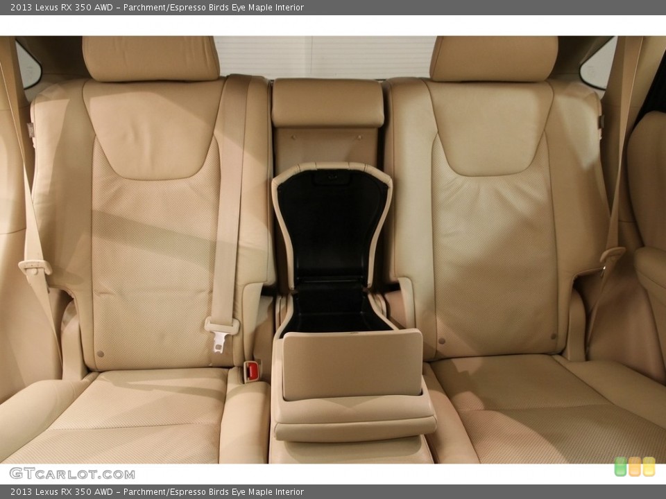 Parchment/Espresso Birds Eye Maple Interior Rear Seat for the 2013 Lexus RX 350 AWD #119371753