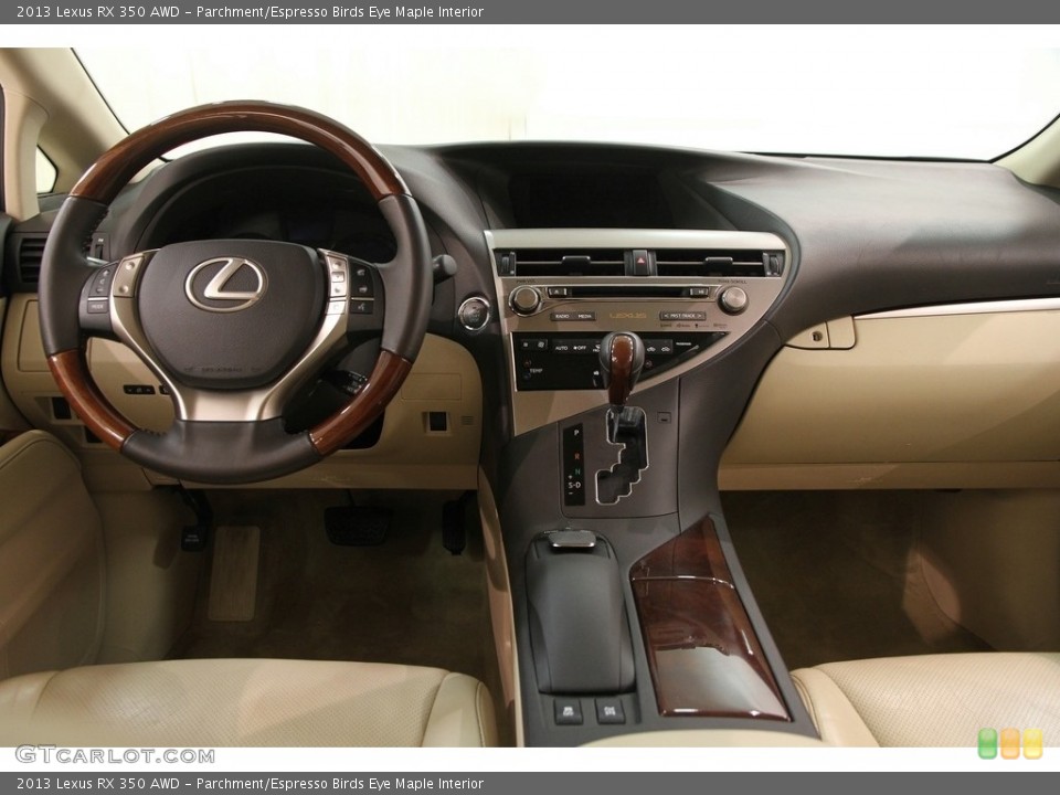 Parchment/Espresso Birds Eye Maple Interior Dashboard for the 2013 Lexus RX 350 AWD #119371798