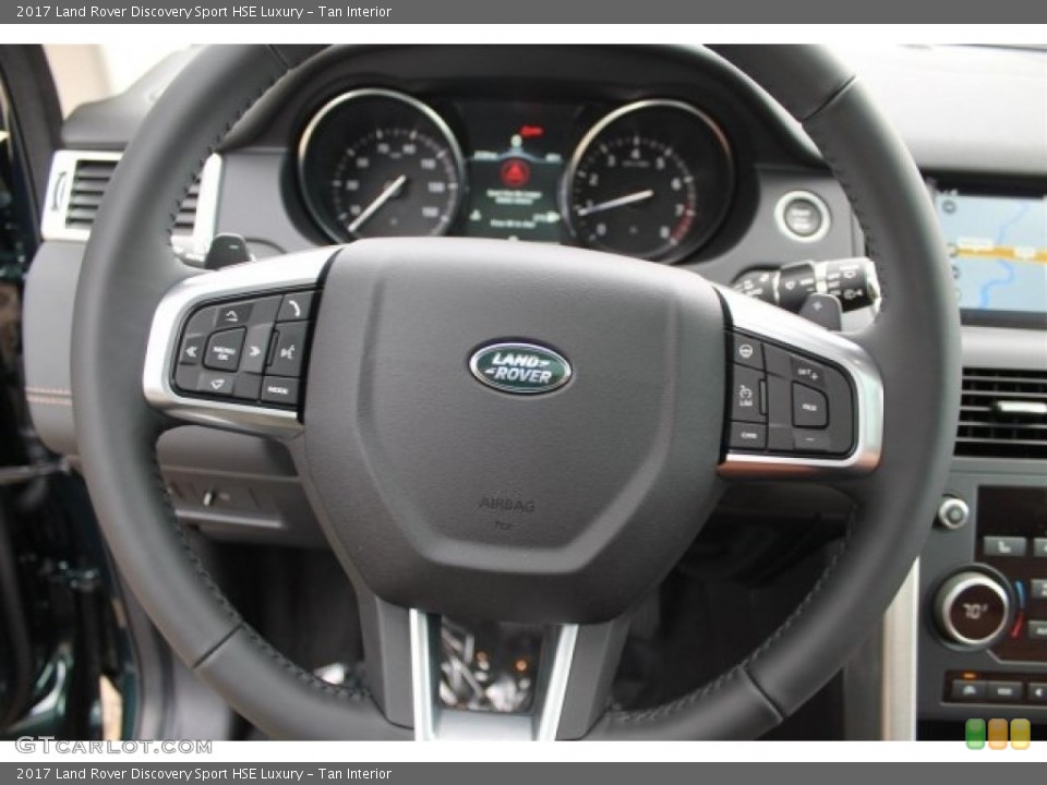 Tan Interior Steering Wheel for the 2017 Land Rover Discovery Sport HSE Luxury #119384248