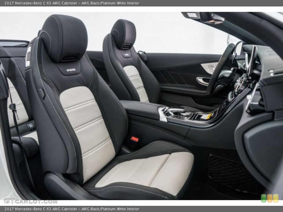 AMG Black/Platinum White Interior Photo for the 2017 Mercedes-Benz C 63 AMG Cabriolet #119385734