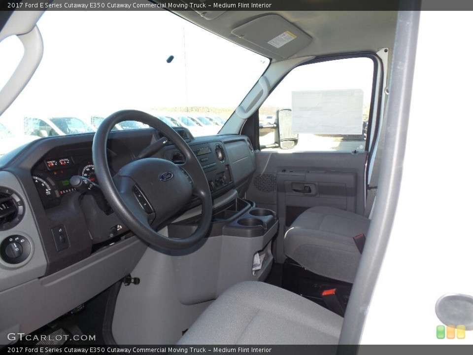 Medium Flint Interior Photo for the 2017 Ford E Series Cutaway E350 Cutaway Commercial Moving Truck #119396918