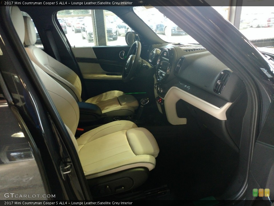 Lounge Leather/Satellite Grey Interior Front Seat for the 2017 Mini Countryman Cooper S ALL4 #119397488