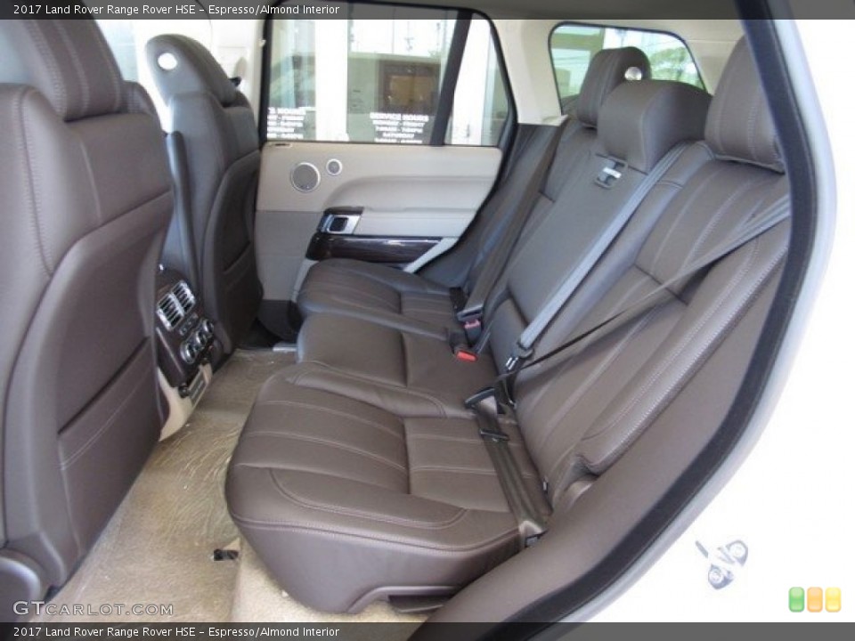Espresso/Almond Interior Rear Seat for the 2017 Land Rover Range Rover HSE #119400032
