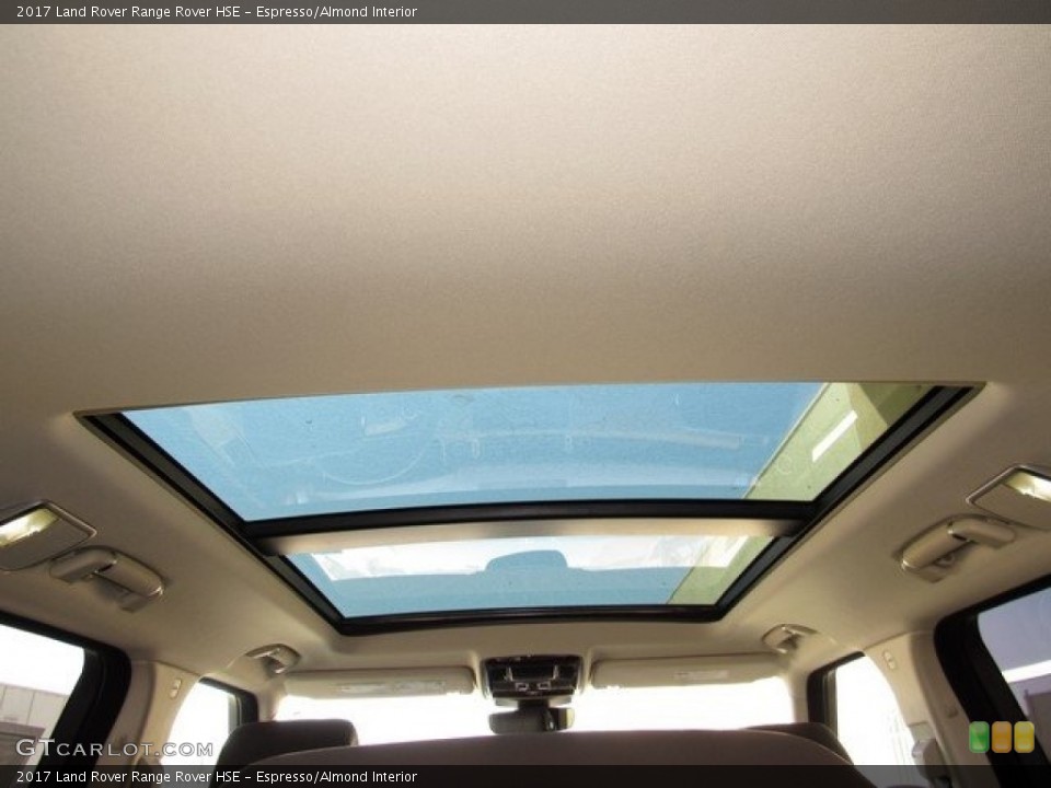 Espresso/Almond Interior Sunroof for the 2017 Land Rover Range Rover HSE #119400236