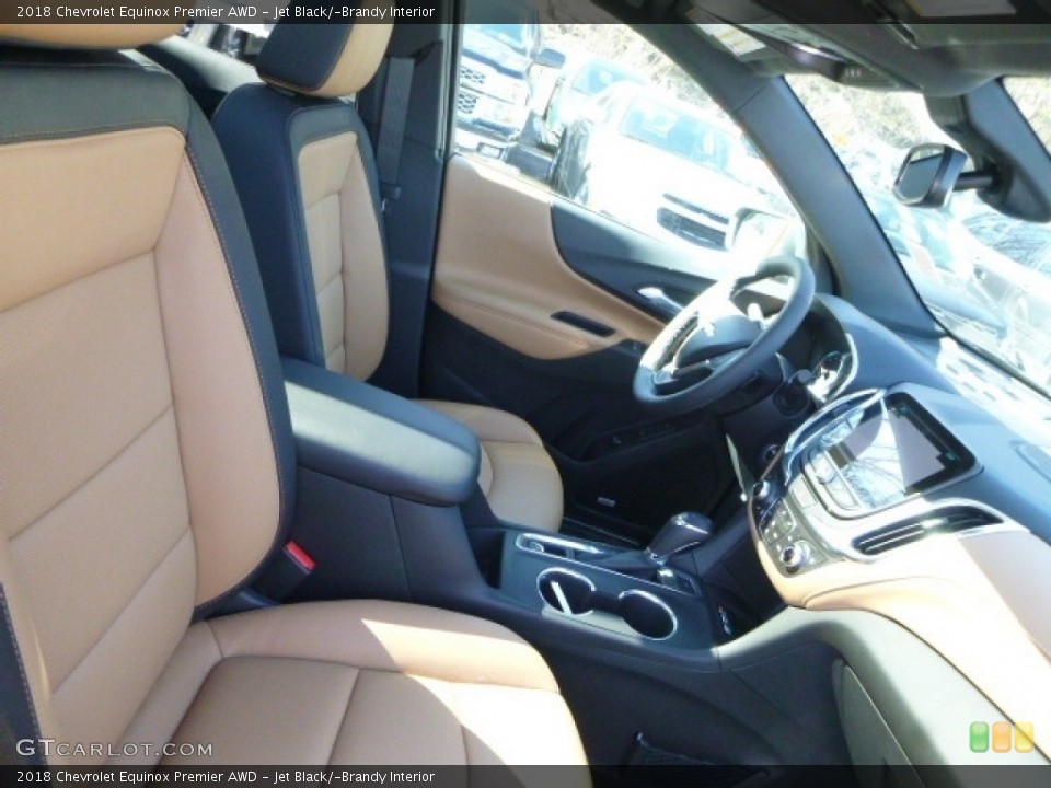 Jet Black/­Brandy Interior Front Seat for the 2018 Chevrolet Equinox Premier AWD #119407847