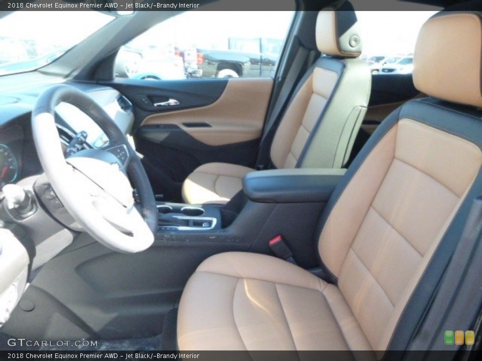 Jet Black/­Brandy Interior Photo for the 2018 Chevrolet Equinox Premier AWD #119407859