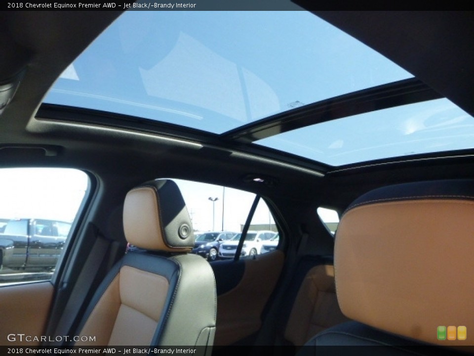 Jet Black/­Brandy Interior Sunroof for the 2018 Chevrolet Equinox Premier AWD #119407868