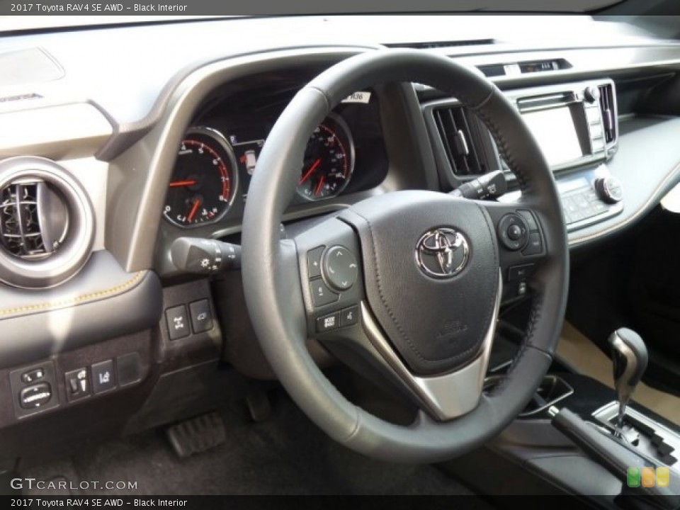Black Interior Steering Wheel for the 2017 Toyota RAV4 SE AWD #119412761