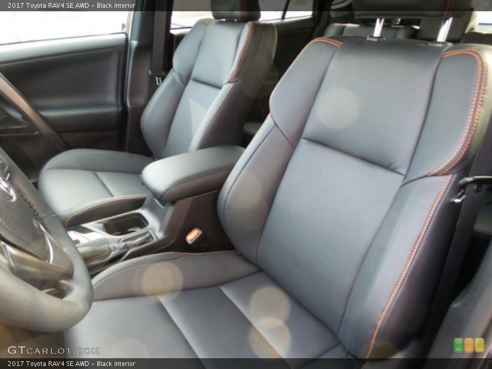 Black Interior Front Seat for the 2017 Toyota RAV4 SE AWD #119412764