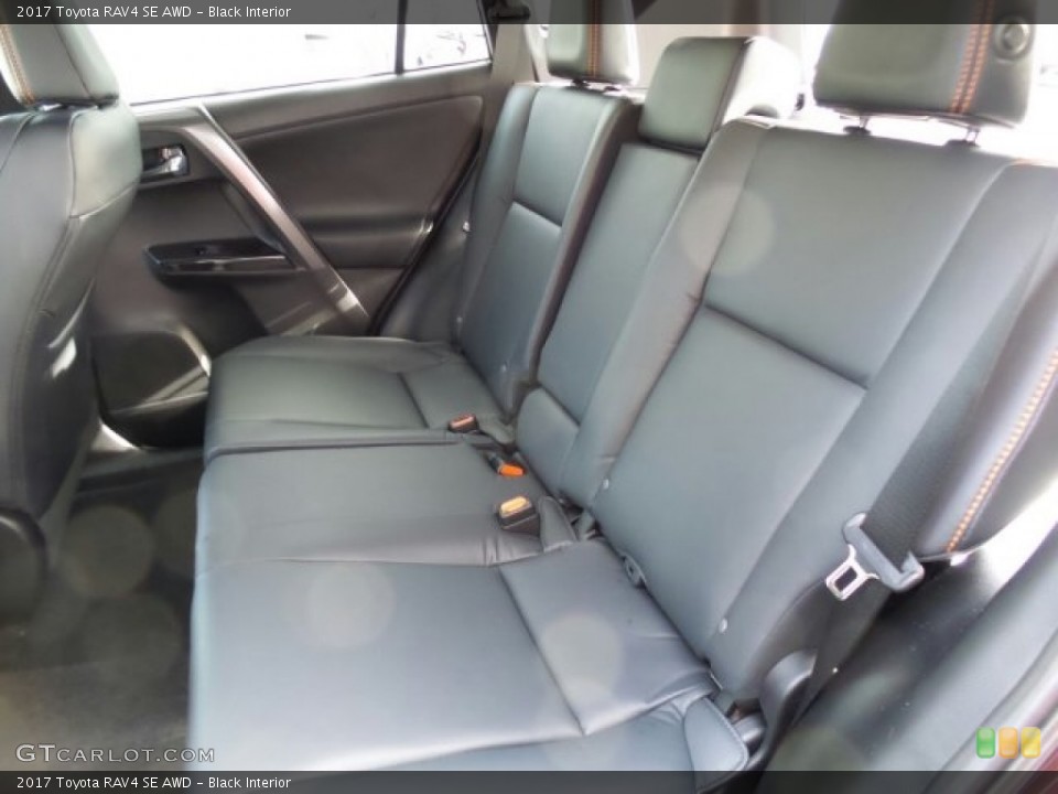 Black Interior Rear Seat for the 2017 Toyota RAV4 SE AWD #119412773