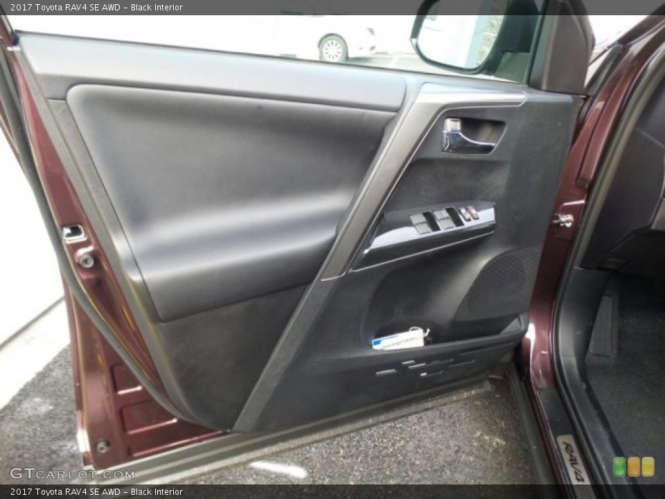 Black Interior Door Panel for the 2017 Toyota RAV4 SE AWD #119412812