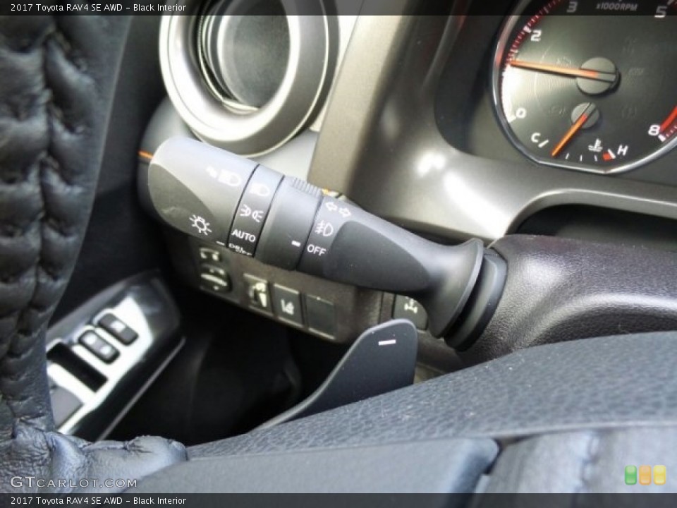 Black Interior Controls for the 2017 Toyota RAV4 SE AWD #119413106