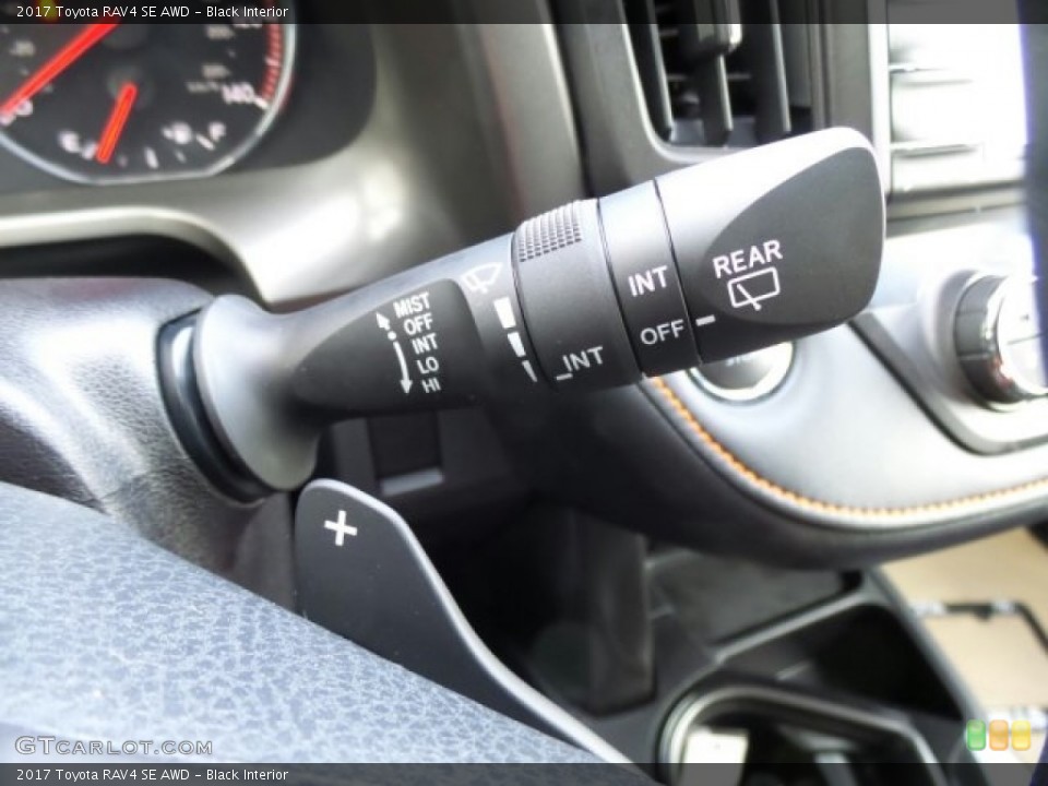 Black Interior Controls for the 2017 Toyota RAV4 SE AWD #119413151