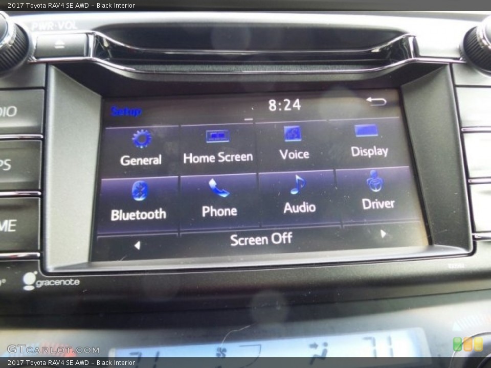 Black Interior Controls for the 2017 Toyota RAV4 SE AWD #119413229