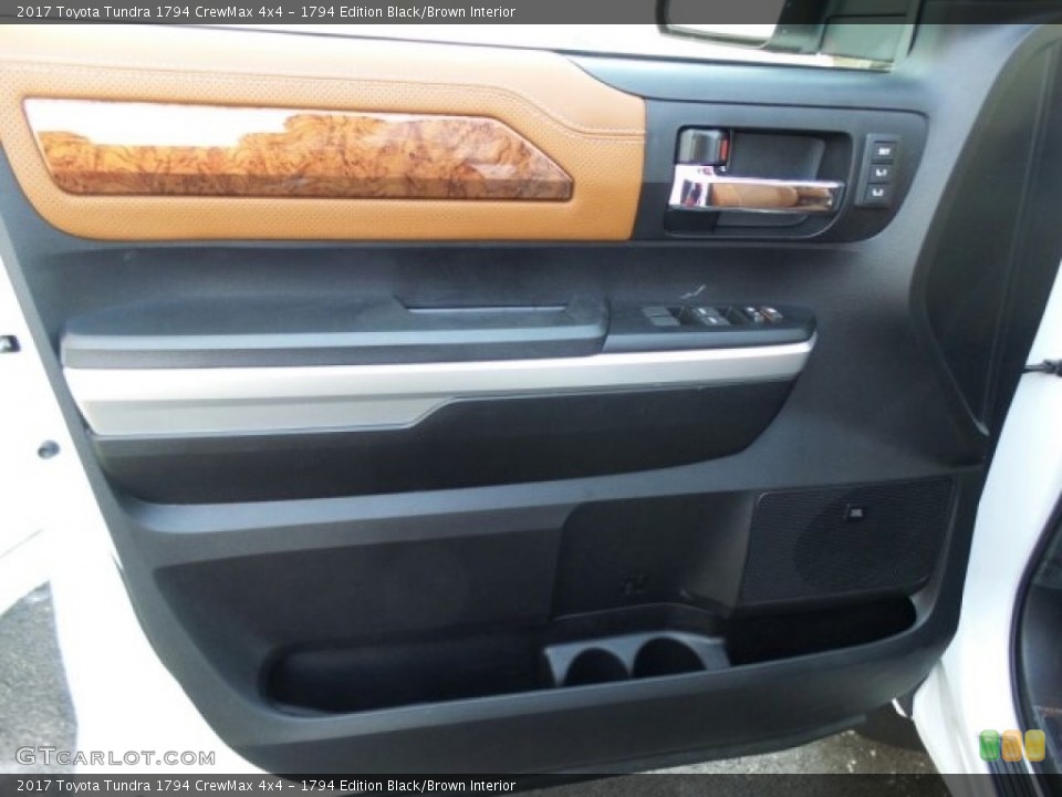 1794 Edition Black/Brown Interior Door Panel for the 2017 Toyota Tundra 1794 CrewMax 4x4 #119419511