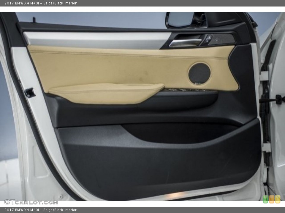 Beige/Black Interior Door Panel for the 2017 BMW X4 M40i #119424770