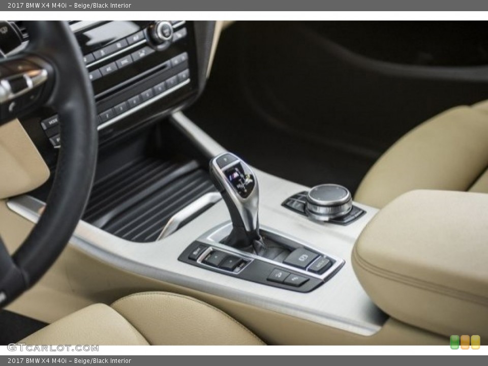 Beige/Black Interior Transmission for the 2017 BMW X4 M40i #119424881