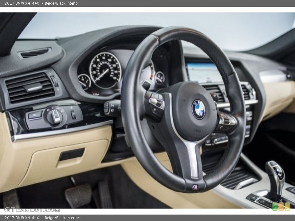 Beige/Black Interior Dashboard for the 2017 BMW X4 M40i #119425049