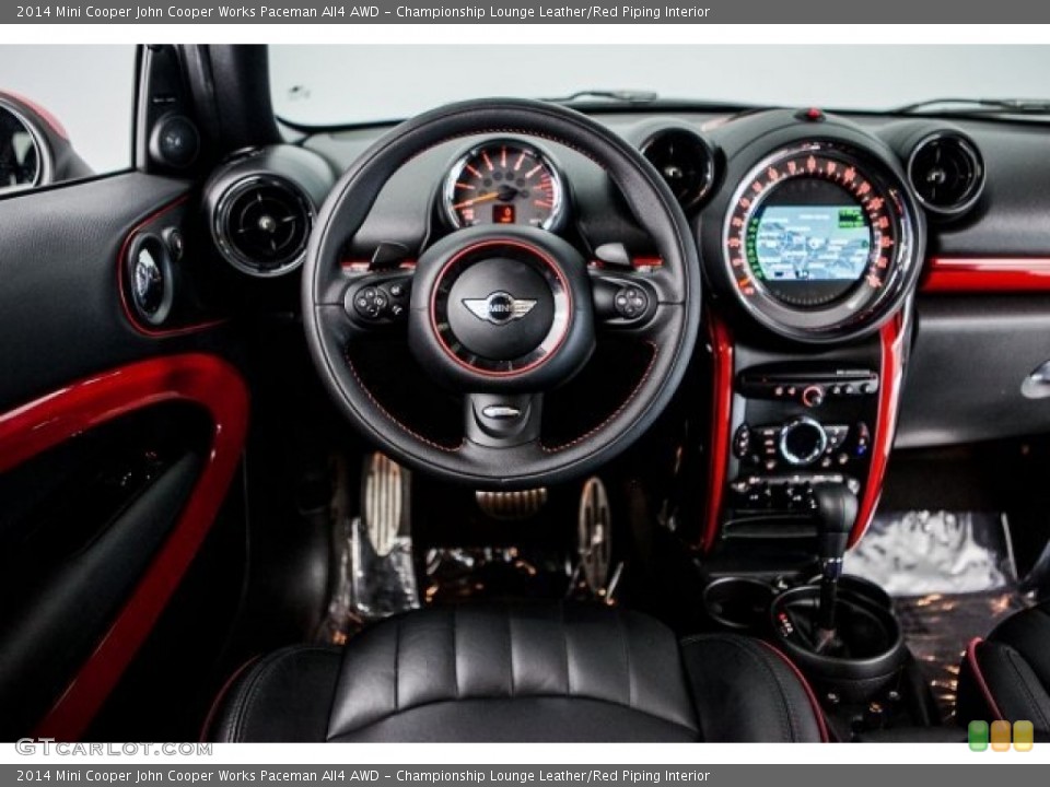 Championship Lounge Leather/Red Piping Interior Dashboard for the 2014 Mini Cooper John Cooper Works Paceman All4 AWD #119427764