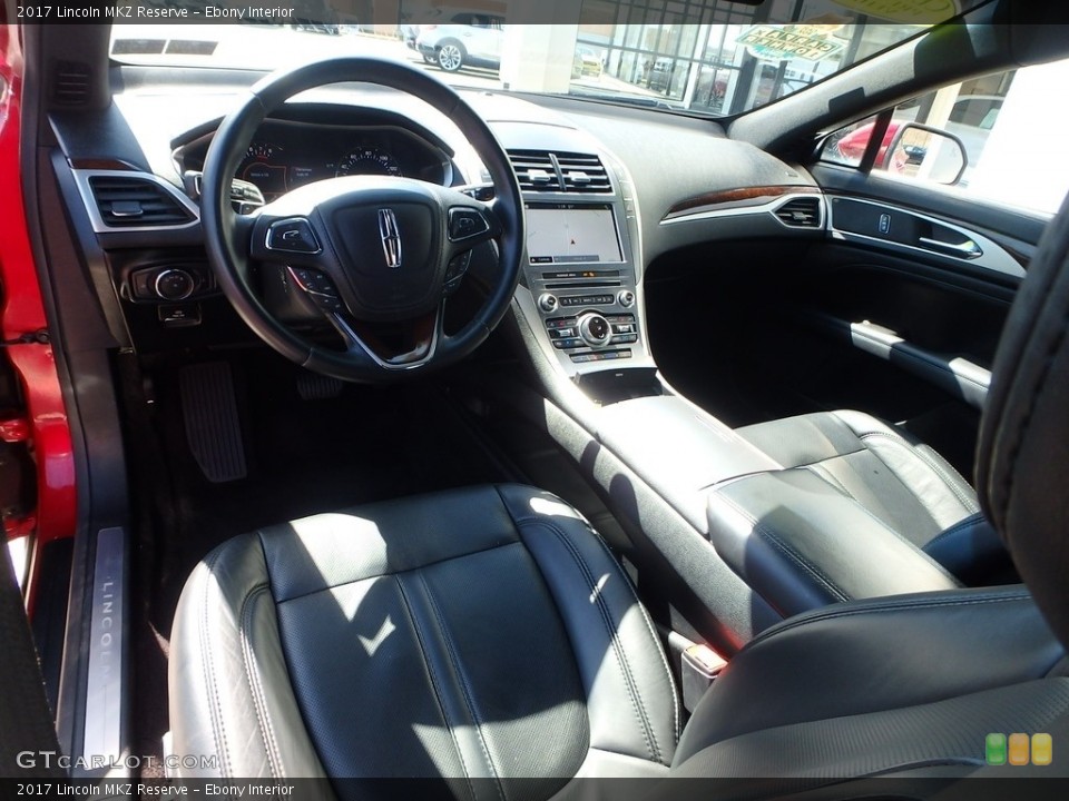 Ebony Interior Front Seat for the 2017 Lincoln MKZ Reserve #119433020