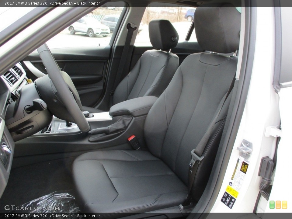 Black Interior Front Seat for the 2017 BMW 3 Series 320i xDrive Sedan #119440077