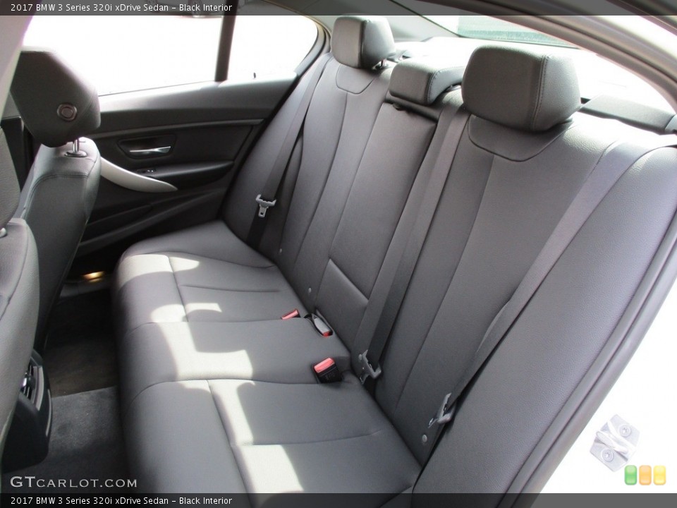 Black Interior Rear Seat for the 2017 BMW 3 Series 320i xDrive Sedan #119440104