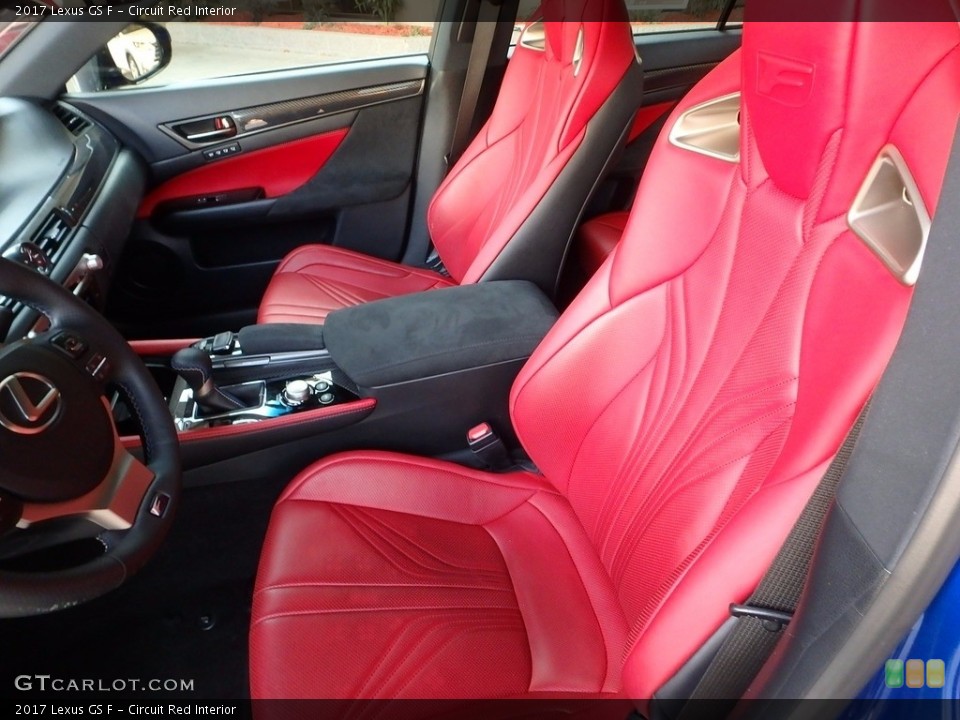 Circuit Red Interior Front Seat for the 2017 Lexus GS F #119441154