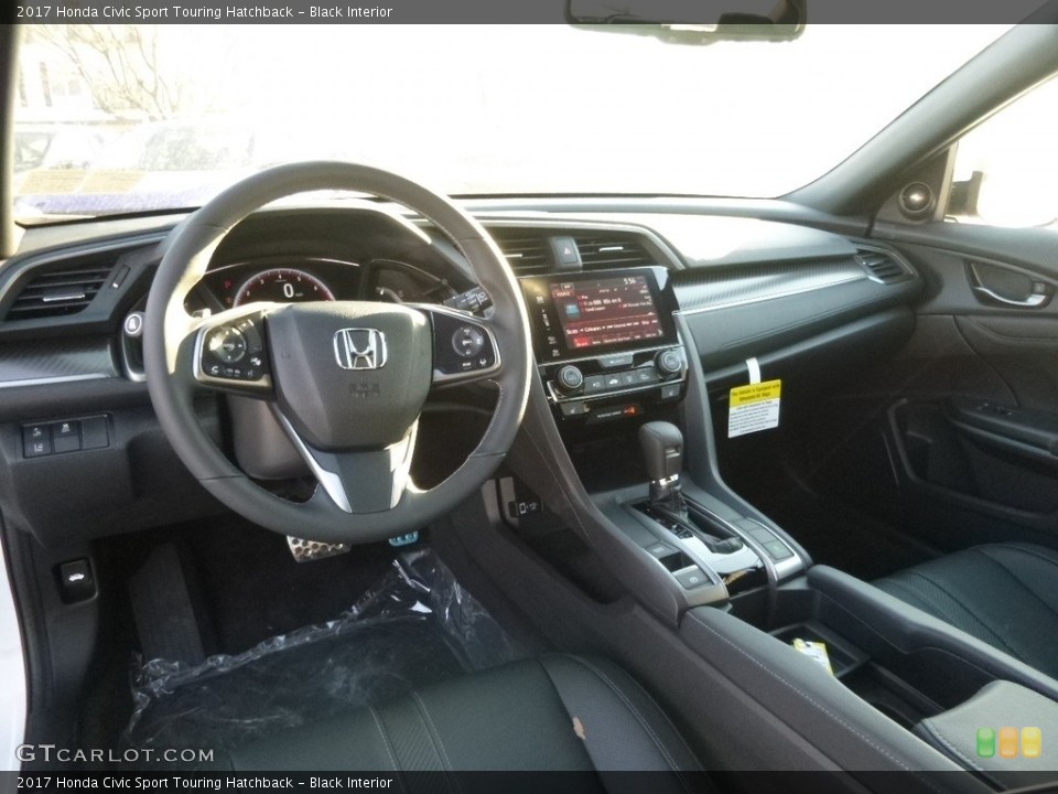 Black Interior Front Seat for the 2017 Honda Civic Sport Touring Hatchback #119441247