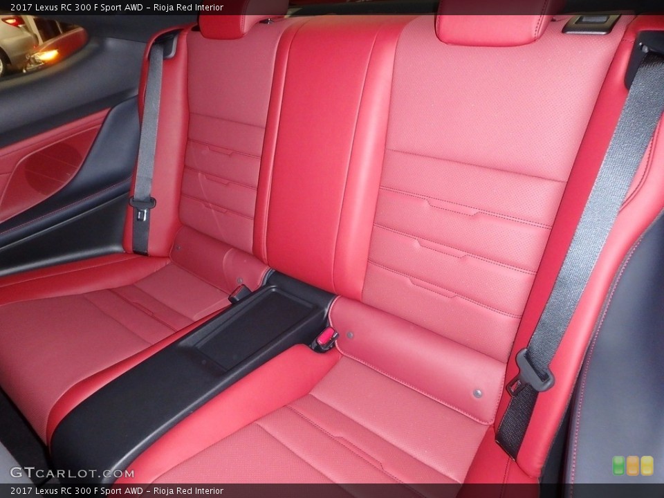 Rioja Red Interior Rear Seat for the 2017 Lexus RC 300 F Sport AWD #119447652
