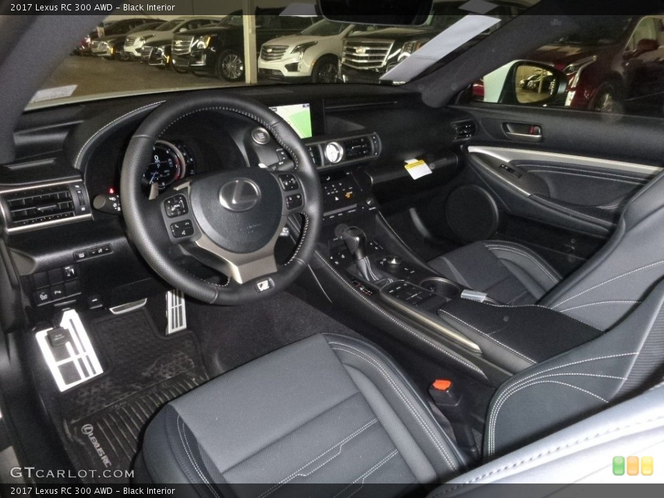 Black Interior Photo for the 2017 Lexus RC 300 AWD #119449290