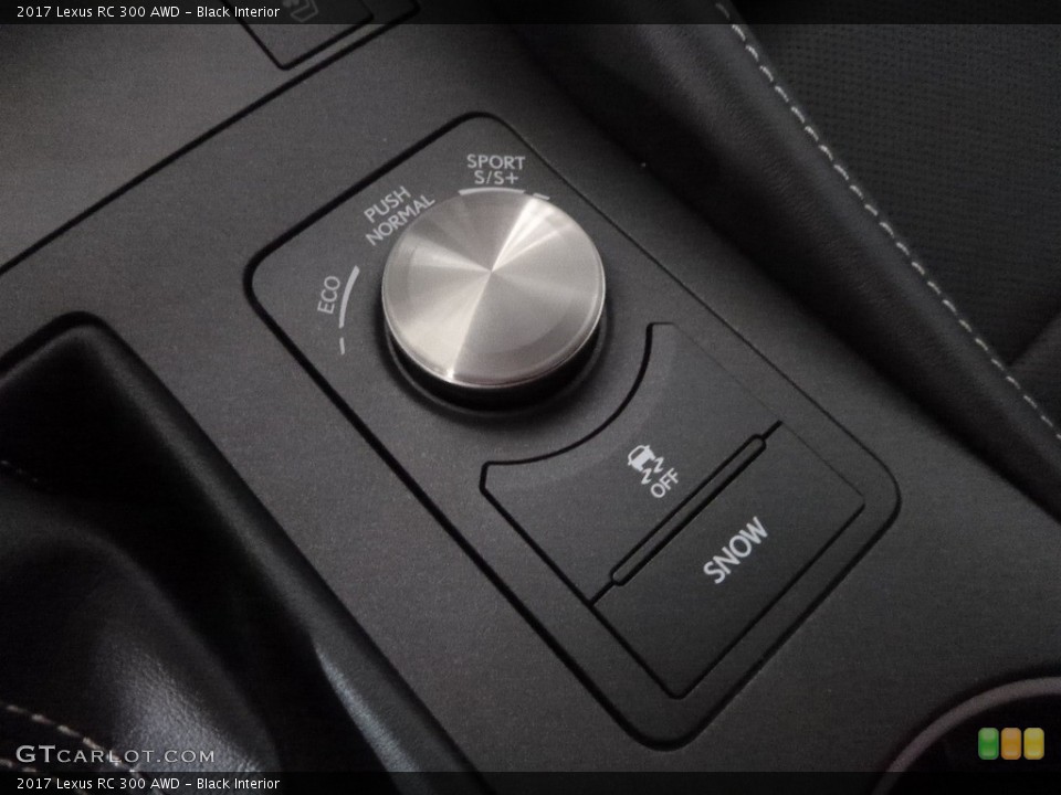 Black Interior Controls for the 2017 Lexus RC 300 AWD #119449395