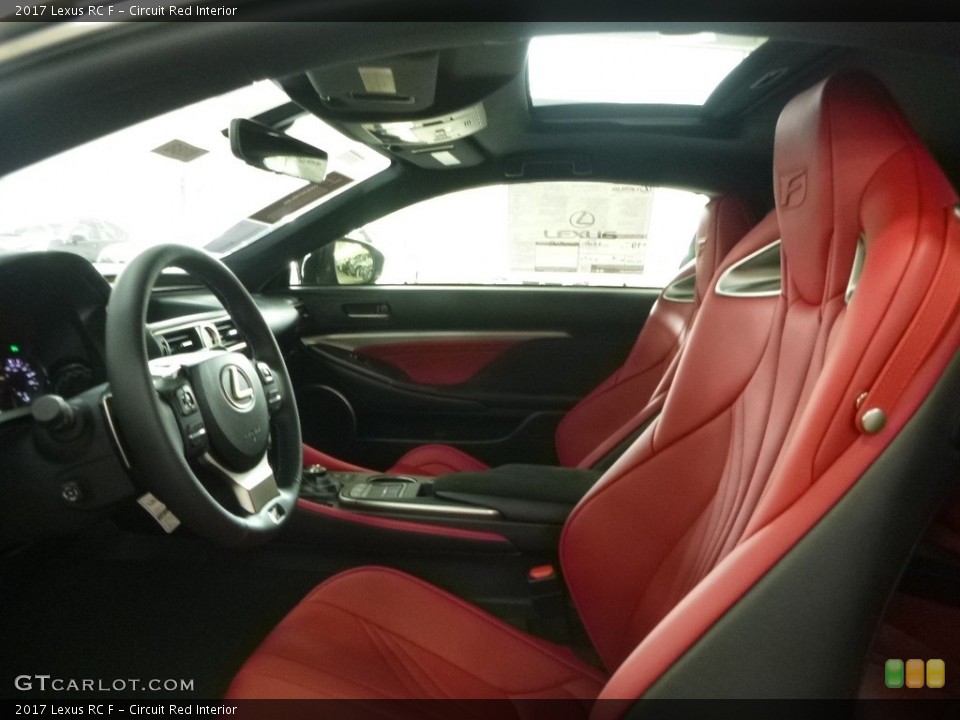Circuit Red Interior Front Seat for the 2017 Lexus RC F #119449623
